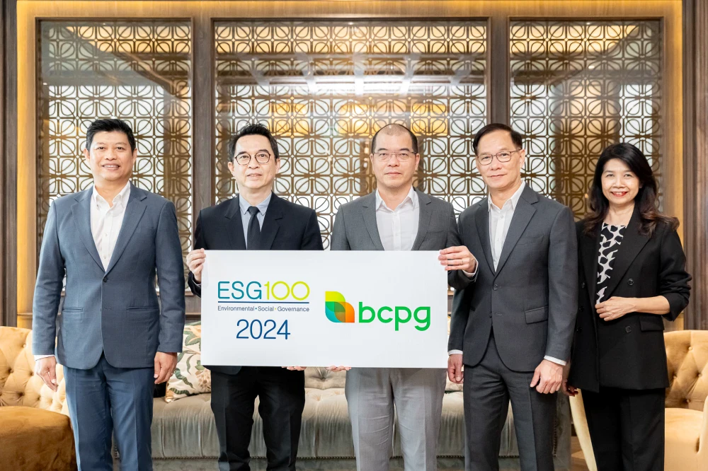 BCPG ติดทำเนียบบริษัทกลุ่ม ESG100 ต่อเนื่องเป็นปีที่ 7